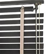 Träpersienn valnöt med classic universal vridstång i aluminium